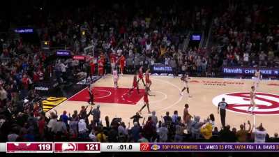 [Highlight] Ice Trae drains the stepback jumper in OT to go up 2 with 1 second left