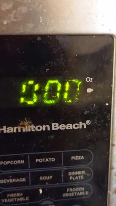 Tried to use the microwave at a friend's place, and saw the numbers blinking so took a closer look.....