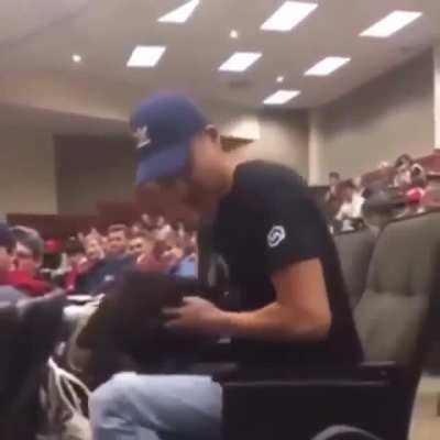 His soul left his body when those headphones came off