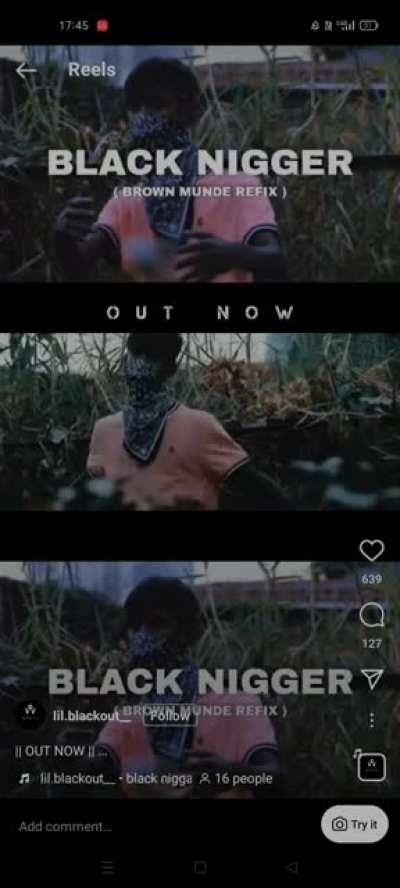 Guy releases a hip-hop song titled "black ni****"