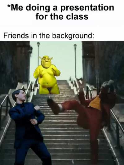 (Tries not to laugh)