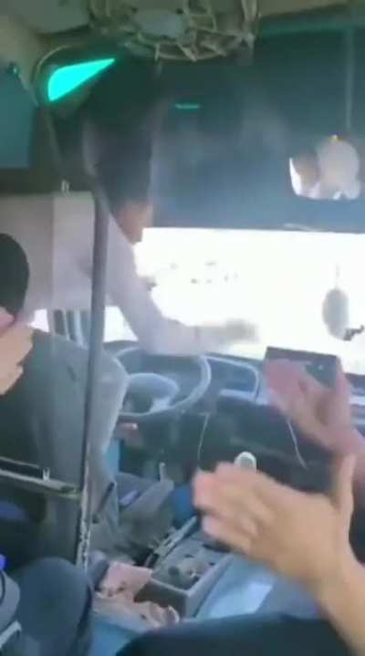This Egyptian bus driver