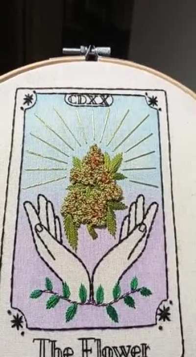 A hand-stitched nug