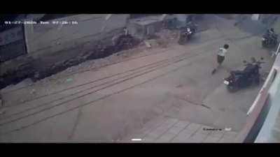 Schoolboy's narrow escape from being electrocuted
