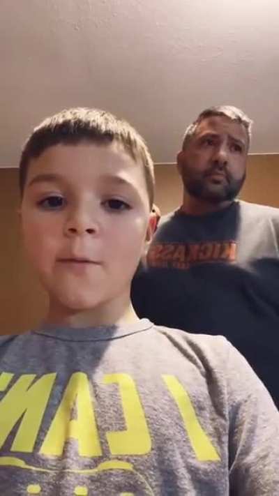 He asks his father
