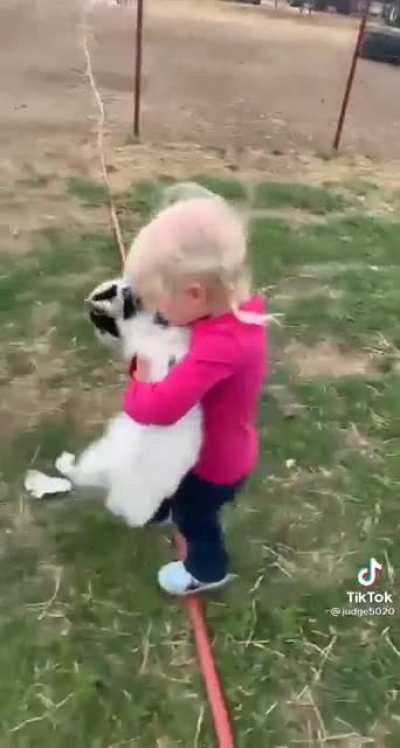 She’s so good with animals