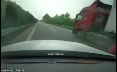 Trying to get in between cars in a tight space