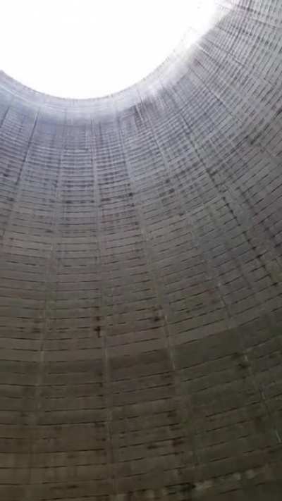 The sound when you burst a balloon inside a nuclear power plant cooling tower ?