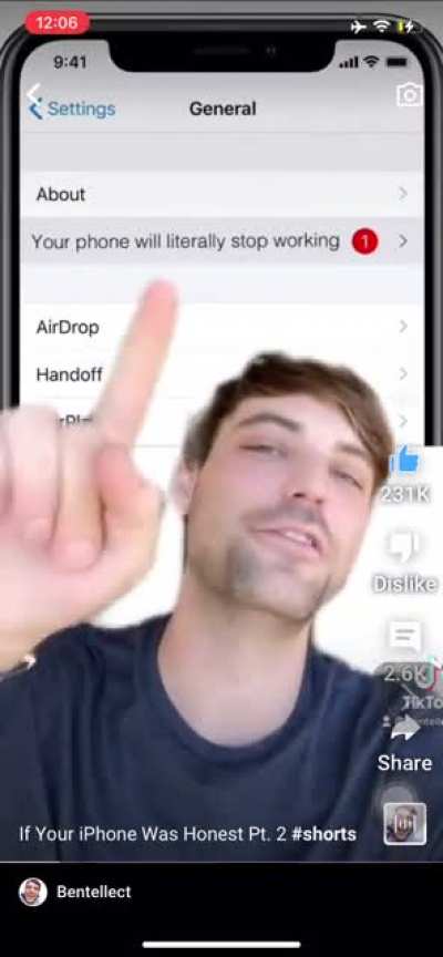 If your iPhone was honest ?