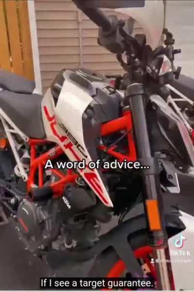 Motorcycles make you scary