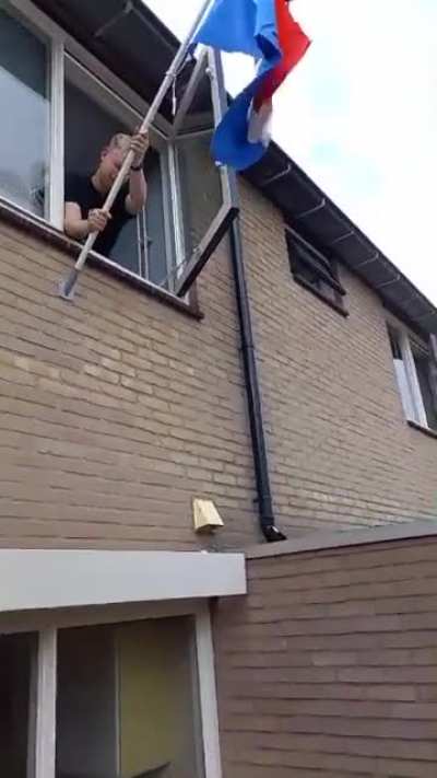 To hang a flag