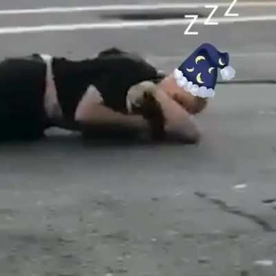 He went to sleep