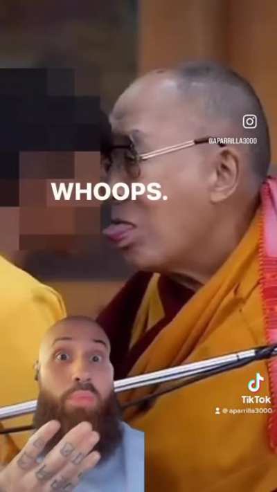 Dalai Lama made a whoopsie
