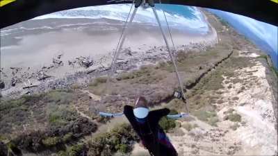 Hangglider mid-air failure (source and story in comments)