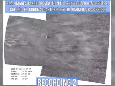 NASA recorded these sounds of the solar winds from the sun late last year using the Parker Solar Probe