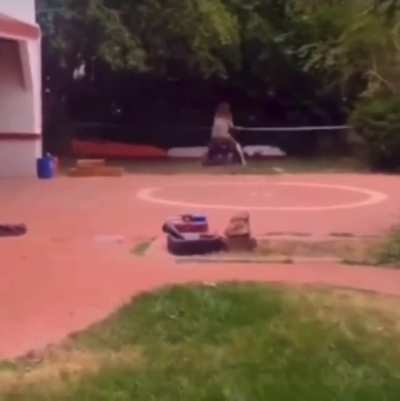 on a quad with no brakes