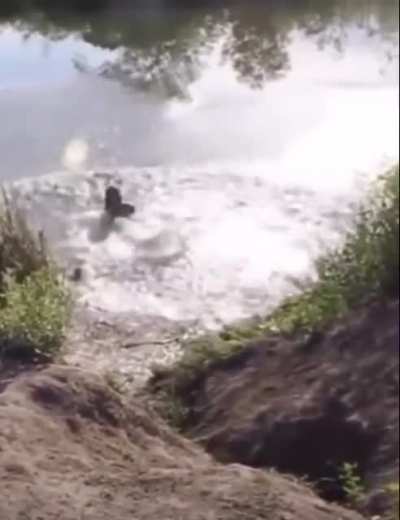 A bicycle stunt