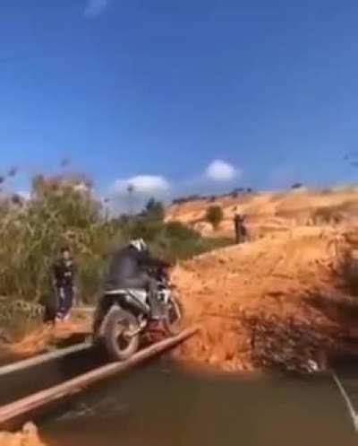 There are bikers and there's this guy