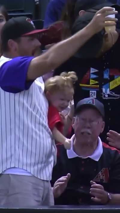 HMB… Actually I’ll hold my own beer, while I barehand this ball and save the baby!