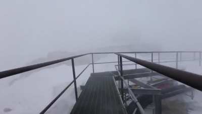 ? Moving between buildings during a storm in Antarctica