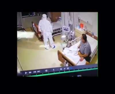 Happening in Vietnam when a doctor visited the Covid-patient late at night to have a check. She thought she saw a ghost and ??