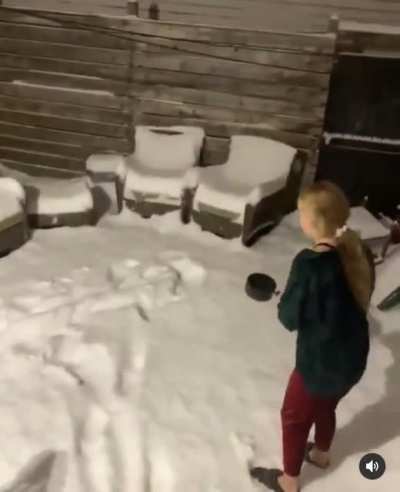 If you throw boiling water into cold air, it turns into steam.