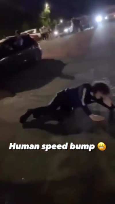 Human Speed Bump ?