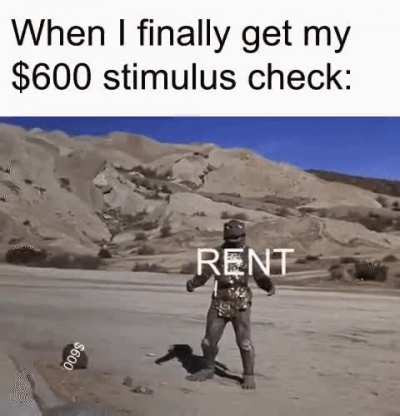 About that stimulus check though...