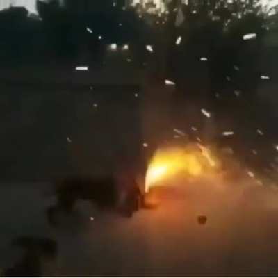 Setting fireworks caused chaos
