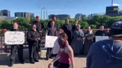 Even the Amish, who don’t use social media, are out in Minneapolis giving their support