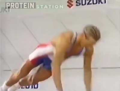 Magnus Schevin in 1993 before being worldly known for many kids as “Sportacus"