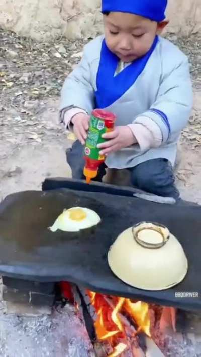 Great little kid chef