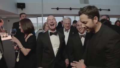 Jeff Bezos actually does laugh like Jim Carrey's impression of a "rich guy laugh"