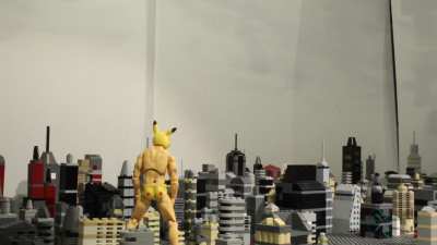This stop motion took called, "Pexachu VS Godzilla." took around two years to make! (Credit : sock_bread)