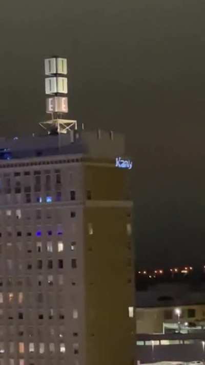 "Kanye is Right About the Jews" displayed on the outside of a building at the UF/UGA game in Jacksonville