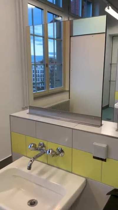 Perfectly aligned heater &amp; window trough mirror