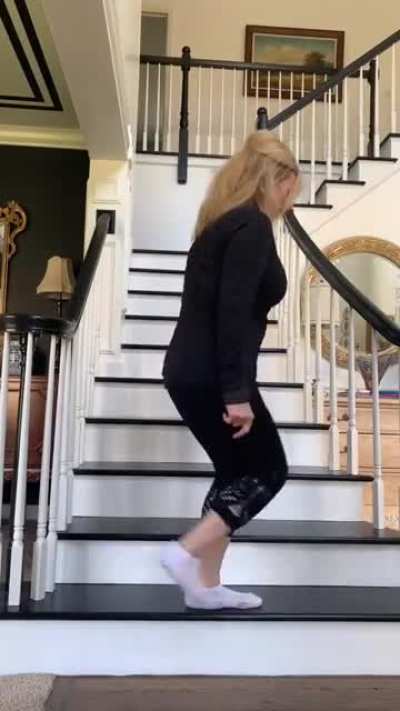 Dancing on stairs