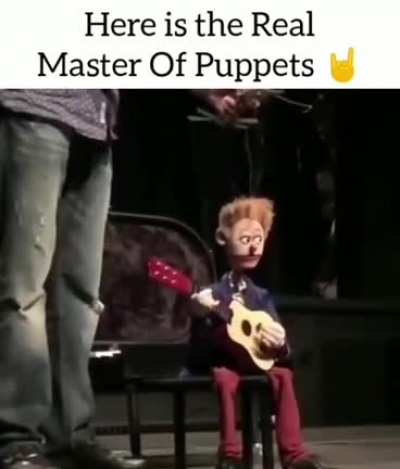 This Puppet can play the guitar ?