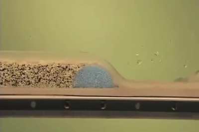 Sediments in flowing water