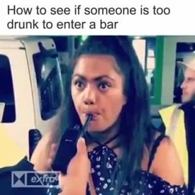 HMC, check to see if you're too wasted to keep drinking