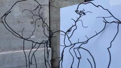 Sculpture in Paris changes depending on where you look at it from.