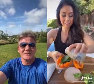 It’s funny to watch Gordon suffering from not being able to cuss?