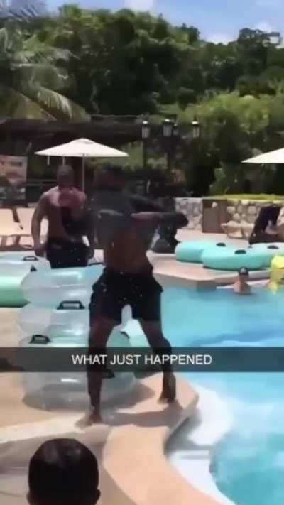 When you build to much momentum going down the water slide, whats the worse that can happen ay.