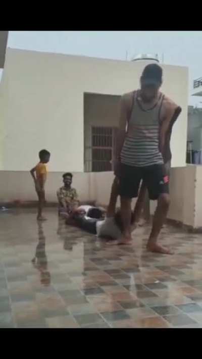 WCGW during shenanigans on wet floor.