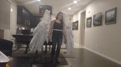 Wings cosplay costume looks unreal
