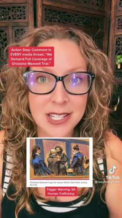 Looks like she’s not getting the Epstein treatment