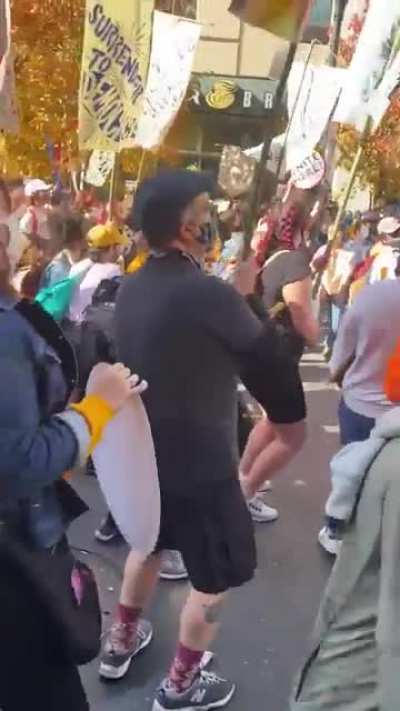 Philadelphia and their absolute "Trump out" protest-party
