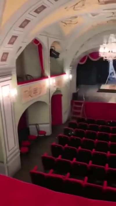 Secret entrance to Teatro Donnafugata, the smallest opera house in Italy. 99 spectators, but with perfect acoustics.