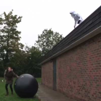Jumping on a ball
