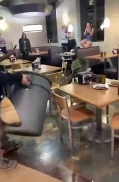 My mans just wanted to get a hot meal ?